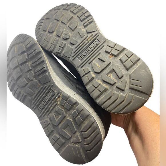 Brahma Mens Sz 7.5 Black Mesh Kamden Steel Toe Slip Resistant Work Shoes - Picture 5 of 6